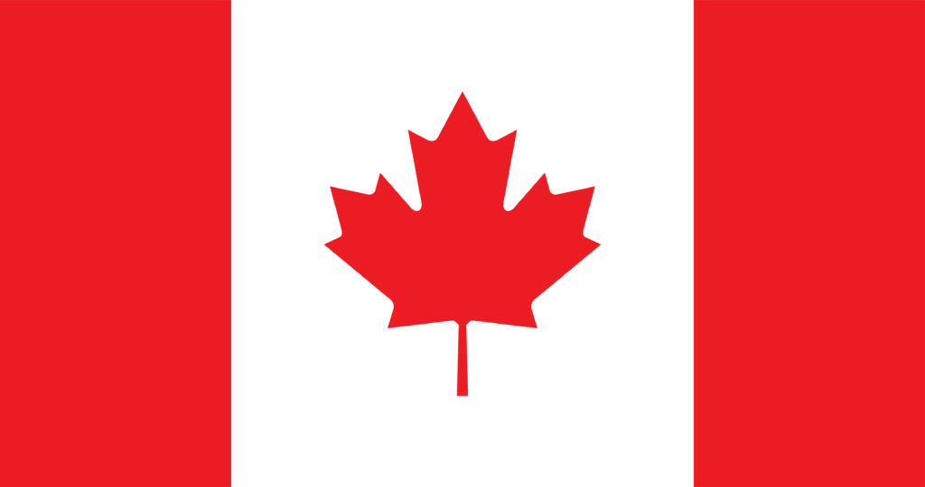 Illustration of Canada flag
